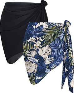 2 Pieces Women Beach Bathing Suit <b>Wrap</b> Skirt Sheer Bikini <b>Swimsuit</b> Cover Ups for Swimwear - Product Image 2