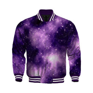 Mejoras Industria deportiva Chaqueta universitaria Cuello alto Manga larga Mejor tela Último diseño de letras Ropa de calle deportiva - Product Image 6