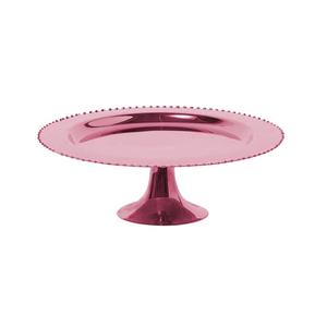 Support à gâteau en métal poli brillant avec bord lisse pour service de traiteur, arrangement de desserts et pâtisseries, centre de table - Product Image 4