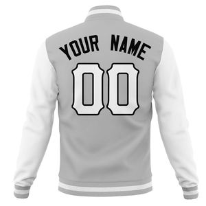 Chaqueta Varsity Personalizada 100% Poliéster con Cuello Alto, Nombre del Club Deportivo, Letras de Béisbol, Logotipo Universitario, Diseño con Letras - Product Image 4