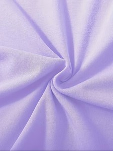Camiseta morada claro para mujer - Top básico suave y transpirable para uso diario, camiseta de cuello redondo de corte holgado para atuendo informal de Bangladesh - Product Image 4
