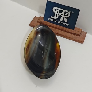 Porte-savon ovale en corne de buffle de qualité supérieure, fait main, poli, avec trous de drainage, accessoires de salle de bain de luxe, décoration intérieure - Product Image 3