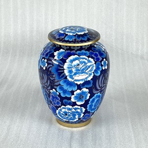 High Quality Hand painted Cremation Urns Custom Printed Aluminum Urn for Human Ashes Metal Cremation Ash Storage by Manufacturer - Product Image 2