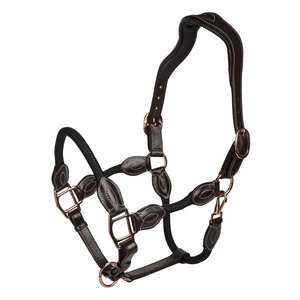 Design Custom Your Own TWILL SPORTS TS-02 High Quality Comfortable Leather Horse <b>Halter</b> with Padded Design Made in Pakistan - Product Image 3