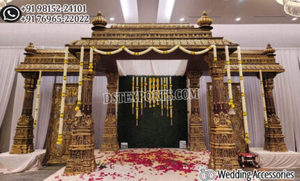 Decoración de Boda Única, Raja Rani Haveli Mandap, el Mejor Mandap de Fibra con Temática Colorida para Bodas, Mandap de Ensueño para Bodas Maharani, Mandap Impresionante - Product Image 6