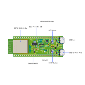 ESP32 S3 Mod 8Mb Flash ban phát triển cho truyền thông không dây ai học máy iot tự động tạo mẫu - Product Image 4