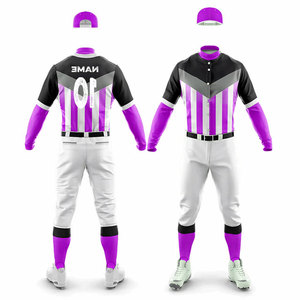 Custom Kits Men Adult Apparel <b>Baseball</b> Uniform OEM ODM Customized 100% Polyester Mesh Material Print Numbers Uniform For Kids - Product Image 4