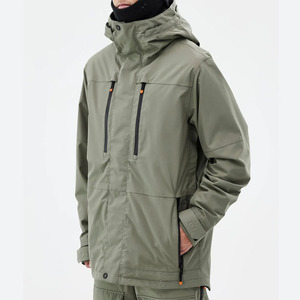 Combinaison de ski et snowboard homme personnalisée 2026, vertâtre, imperméable, à capuche, avec fermeture éclair, imprimée, pour l'extérieur - Product Image 5