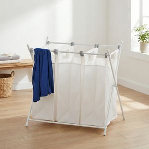 <b>Black</b> Friday SALE Wholesale Taiwan Household Storage Manufacturer Housewares 3 Bags <b>Laundry</b> Hamper Sorter - Product Image 1