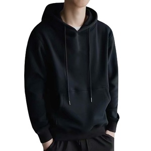Sweat à capuche anti-boulochage pour hommes, pull à manches longues design personnalisé 100% coton solide, vente en gros pas cher prix décontracté vierge - Product Image 2