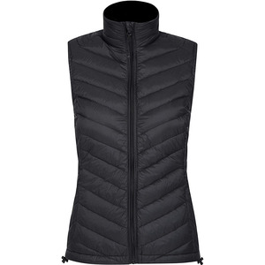 Gilet matelassé sans manches à col montant et capuche pour femme, modèle 2026, très tendance - Product Image 2