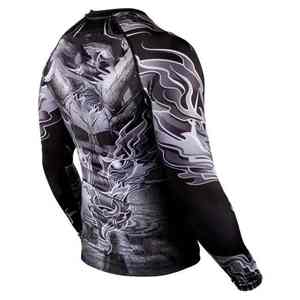 Camiseta de Compresión con Estampado por Sublimación Completa para Hombre, Ropa Deportiva para Entrenamiento, Camiseta de Compresión para Moldear Músculos, Proveedor Mayorista - Product Image 3