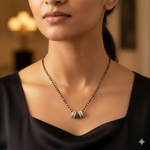 Mangalsutra de oro amarillo macizo de 22k, joyería de oro con el sello BIS. - Product Image 3