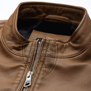 Hot Sale <b>Light</b> Weight <b>Men</b> Leather <b>Jacket</b> Quality Made New Arrival <b>Men</b> Leather Winter <b>Jacket</b> - Product Image 4