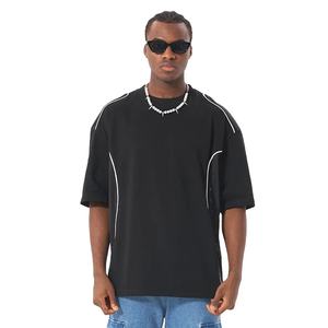 Camisetas de Hombre para Verano, Casuales, Transpirables, de Manga Corta, con Diseño de Rayas, Estilo Urbano, Cómodas y Personalizables - Product Image 1