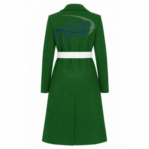 Abrigo de Lana de Alta Calidad para Mujer de la Hermandad Iota Phi Lambda, Abrigo Largo con Cinturón de la Hermandad IPL - Product Image 2