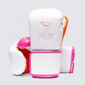 Gants d'entraînement de boxe de haute qualité Premium Fly Boxing Pro X2 en cuir PU personnalisé, confortables, avec sangle de poignet réglable et fermeture auto-agrippante - Product Image 1