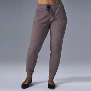 Custom <b>Womens</b> Ribbed <b>Jogger</b> Sweatpants | High-Quality Stretchable <b>Joggers</b> with Elastic Waist and Ribbed Fabric Custom <b>Joggers</b> - Product Image 1