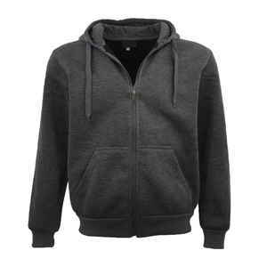 Veste à capuche en polaire pour homme, sweat-shirt à fermeture éclair, veste chaude décontractée d'hiver avec poche - Product Image 2