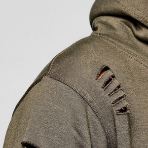 Ensemble de survêtement d'hiver pour homme de haute qualité, effet vieilli, avec pantalon de survêtement et sweat à capuche, personnalisable, avec broderie et délavage à l'acide - Product Image 6