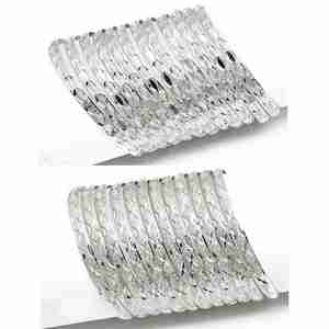 Wholesale Mix Design Silver Plated <b>Bangles</b>, Fashion <b>Bangles</b>, Traditional Silver Plated <b>Bangles</b>, Brass Custom Silver <b>Bangles</b> <b>Set</b>. - Product Image 2