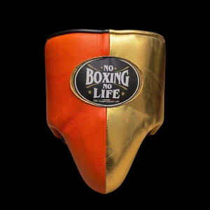 No Boxing No Life Ensemble de protection de boxe professionnel en cuir : Gants de boxe, protège-tête, protège-glandes, couleur personnalisable, à lacets, avec réglage du poignet - Product Image 4