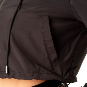 Veste coupe-vent légère à fermeture éclair pour femme, 100 % nylon, coupe courte - Product Image 4