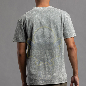 เสื้อยืดผู้ชายลายการ์ตูน คอโอ แขนสั้น ทรงปกติ ผ้าคอตตอนเจอร์ซีย์ ระบายอากาศได้ดี สไตล์ลำลอง - Product Image 2