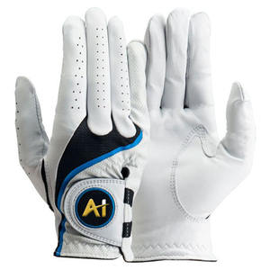 Gants de golf pour hommes, main gauche/droite, en cuir d'agneau véritable, doux, respirant, granulés antidérapants, logo personnalisé, sports, cyclisme, plein air - Product Image 5