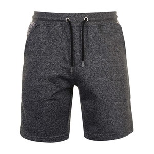 Shorts en coton pour homme, bleu marine, taille élastiquée, style décontracté, couleur unie, tissu tricoté respirant, coupe mi-haute, en vente en ligne - Product Image 4