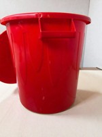 Baril de stockage de riz rond en plastique de qualité alimentaire, grande capacité, écologique, avec couvercle épais, récipient alimentaire