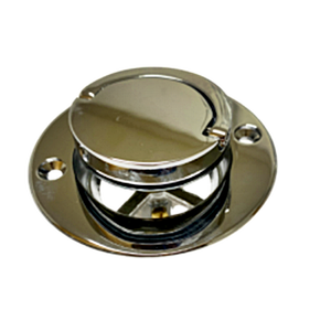 PSB0056 Drain de baignoire moderne en laiton avec finition chromée/nickel satiné, installation à visser - Product Image 2