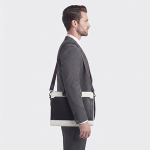 Men Leather Business Messenger Laptop <b>Bag</b> Men Leather Laptop <b>Bag</b> with Pockets Men Leather Laptop <b>Bag</b> with Shoulder Strap - Product Image 3