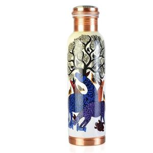 Kaleidoscope Art Copper Water Bottle Colorful <b>Circular</b> Pattern Reusable Leakproof Drinking Bottle Office Travel Gift - Product Image 6