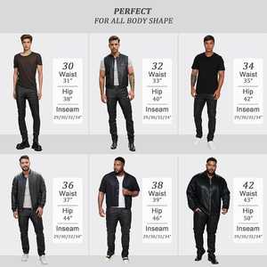 Jeans de Mezclilla Negros para Hombre, Corte Slim Fit, Tejido Sólido, Pierna Recta, Algodón de Peso Medio, Estilo Casual, para Otoño - Product Image 3