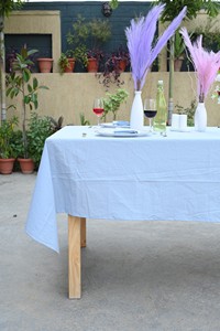 Durable <b>Square</b> Solid Table Cloth Washable Table Cover Eco Friendly Table Cloth Cotton At Bulk Price - Product Image 5