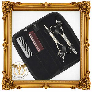 Kit Profesional de Tijeras para Cortar y Entresacar Cabello con Peines para Barbería - Product Image 2