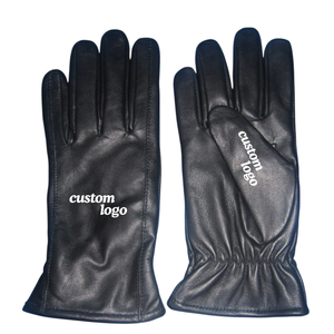 Gants d'hiver en cuir pour hommes de qualité supérieure avec logo personnalisé, compatibles avec les écrans tactiles, doublure en polaire douce, gants de conduite pour l'extérieur - Product Image 1