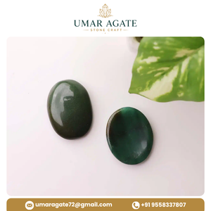Pierre de méditation en jade vert naturel polie pour le soulagement du stress, cadeau de guérison en cristal en gros - Product Image 2