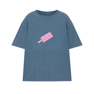 Camiseta de Hombre, Corte Holgado, Estilo Vintage, Estampado Serigrafiado, Color Sólido, 100% Algodón Jersey, Transpirable, Secado Rápido, OEM - Product Image 1