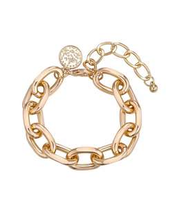 Gold-Plated Link Chain <b>Bracelet</b> and <b>Bangle</b> | Macy's - Product Image 2