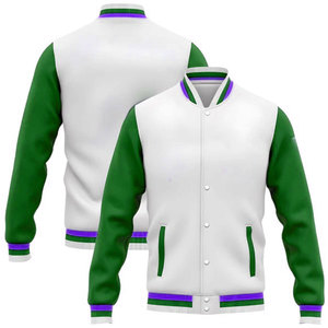 Premium Men's Genuine Leather Varsity Jacket Motorcycle Biker Jacket OEM ODM Manufacturer - Product Image 2