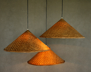 Handmade Bamboo Pendant Light Asian Woven Lampshade Boho Lighting Eco Friendly <b>Ceiling</b> Lamp OEM Supplier Vietnam - Product Image 3