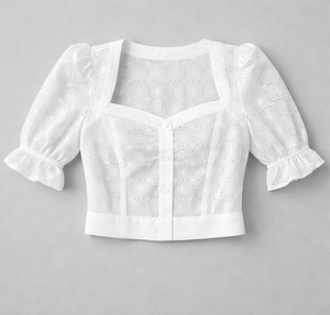 Camisa bordada 100% algodón, fabricante de ropa de Vietnam, OEM ODM, ropa de mujer, ropa personalizada, ropa al por mayor - Product Image 1