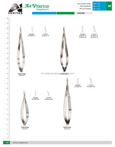 Portaagujas Castroviejo Rectos y Curvos A-1 VERITAS de la Mejor Calidad, 14 cm, Reutilizables, Certificados CE, Instrumentos de Sutura - Product Image 6
