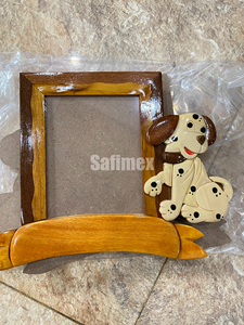 Handmade Wooden Cartoon Girl Mirror <b>Frame</b> Custom Shape <b>Wall</b> Decor Full Color Embossed Printing Creative Design - Product Image 3
