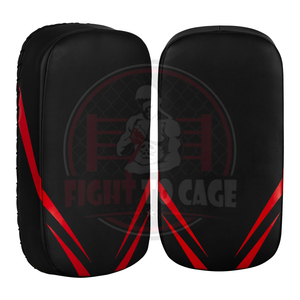 Almohadillas de boxeo tailandés de PVC de calidad premium, color rojo y negro, duraderas, con asas reforzadas, para entrenamiento de artes marciales. - Product Image 5
