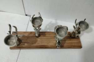 Porte-bougie en métal de luxe avec cheminée en verre, lanterne de table décorative créative à prix compétitif - Product Image 4