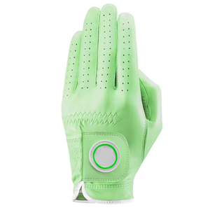 ถุงมือกอล์ฟสำหรับมือซ้าย รุ่นซัมเมอร์ OEM ระบายอากาศได้ดี น้ำหนักเบา ดีไซน์หนัง Cabretta สำหรับฝึกซ้อมประจำวัน ราคาโรงงาน MOQ ต่ำ - Product Image 4