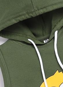 Conjunto Deportivo de Dos Piezas para Niños, Sudadera con Capucha de Forro Polar, con Bolsillo Frontal, para Otoño e Invierno - Product Image 3